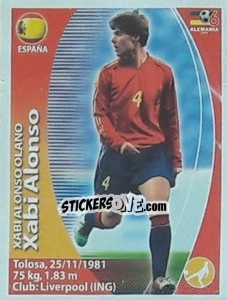 Sticker Xabi Alonso - Mundial Alemania 2006. Ediciòn Extraordinaria n. 463 - Navarrete