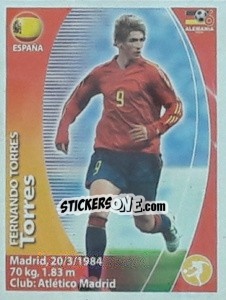 Sticker Fernando Torres - Mundial Alemania 2006. Ediciòn Extraordinaria - Navarrete