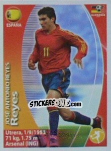 Cromo José Antonio Reyes - Mundial Alemania 2006. Ediciòn Extraordinaria - Navarrete