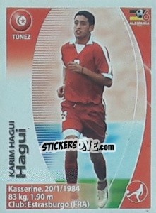Sticker Karim Haggui - Mundial Alemania 2006. Ediciòn Extraordinaria - Navarrete