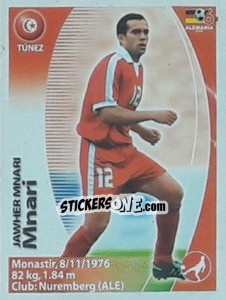 Sticker Jawhar Mnari - Mundial Alemania 2006. Ediciòn Extraordinaria n. 495 - Navarrete