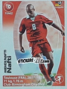 Sticker Mehdi Nafti - Mundial Alemania 2006. Ediciòn Extraordinaria - Navarrete