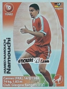 Sticker Hamed Namouchi - Mundial Alemania 2006. Ediciòn Extraordinaria n. 499 - Navarrete