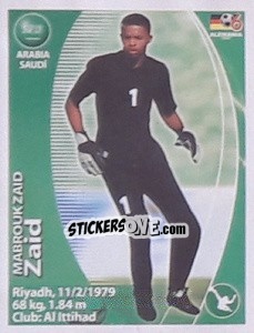 Sticker Mabrouk Zaid - Mundial Alemania 2006. Ediciòn Extraordinaria n. 505 - Navarrete