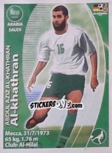 Sticker Abdulaziz Al-Khathran - Mundial Alemania 2006. Ediciòn Extraordinaria - Navarrete