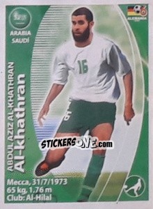 Cromo Abdulaziz Al-Khathran - Mundial Alemania 2006. Ediciòn Extraordinaria - Navarrete