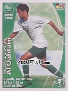 Sticker Yasser Al-Qahtani - Mundial Alemania 2006. Ediciòn Extraordinaria - Navarrete