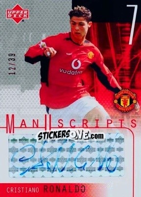 Sticker Cristiano Ronaldo - Manchester United 2003-2004 n. R - Upper Deck