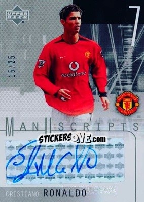 Sticker Cristiano Ronaldo - Manchester United 2003-2004 n. R-b - Upper Deck