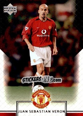 Sticker Juan Sebastian Veron - Manchester United 2002-2003 n. 4 - Upper Deck