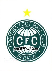 Cromo Escudo do Coritiba - Campeonato Brasileiro 2008 - Panini