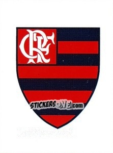 Sticker Escudo do Flamengo - Campeonato Brasileiro 2008 n. 4 - Panini