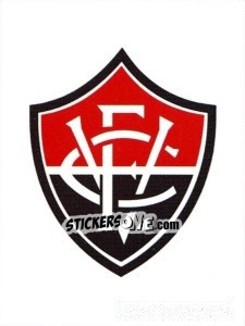 Sticker Escudo do Vitória - Campeonato Brasileiro 2008 - Panini