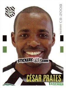 Cromo César Prates - Campeonato Brasileiro 2008 - Panini