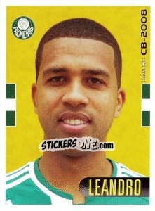 Cromo Leandro - Campeonato Brasileiro 2008 - Panini