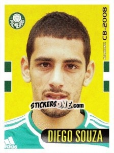 Sticker Diego Souza - Campeonato Brasileiro 2008 n. 206 - Panini