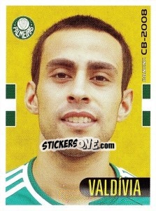 Sticker Valdivia - Campeonato Brasileiro 2008 n. 207 - Panini