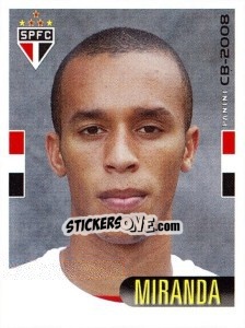 Sticker Miranda - Campeonato Brasileiro 2008 - Panini