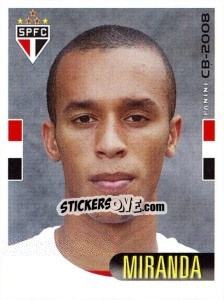 Sticker Miranda - Campeonato Brasileiro 2008 n. 239 - Panini
