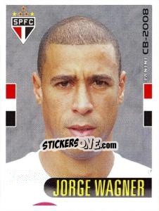 Cromo Jorge Wagner - Campeonato Brasileiro 2008 - Panini