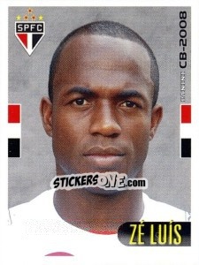 Sticker Zé Luis - Campeonato Brasileiro 2008 n. 250 - Panini
