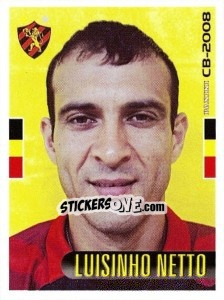 Cromo Luisinho Netto - Campeonato Brasileiro 2008 n. 254 - Panini