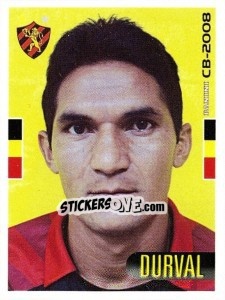 Sticker Durval - Campeonato Brasileiro 2008 n. 256 - Panini
