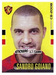 Sticker Sandro Goiano - Campeonato Brasileiro 2008 - Panini
