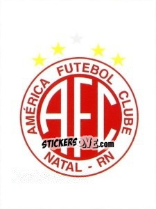 Figurina Escudo do América-RN - Campeonato Brasileiro 2008 - Panini