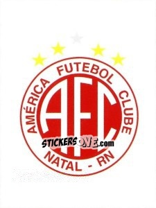 Figurina Escudo do América-RN - Campeonato Brasileiro 2008 n. 306 - Panini
