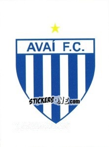 Sticker Escudo do Avaí - Campeonato Brasileiro 2008 n. 307 - Panini