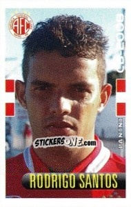 Cromo Rodrigo Santos - Campeonato Brasileiro 2008 - Panini