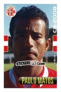 Sticker Paulo Matos - Campeonato Brasileiro 2008 n. 349 - Panini