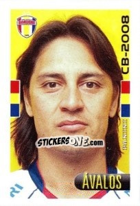Sticker ávalos - Campeonato Brasileiro 2008 n. 385 - Panini
