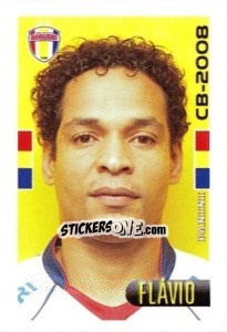 Figurina Flávio - Campeonato Brasileiro 2008 - Panini