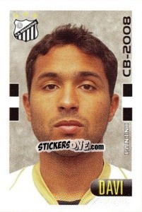 Sticker Davi - Campeonato Brasileiro 2008 - Panini