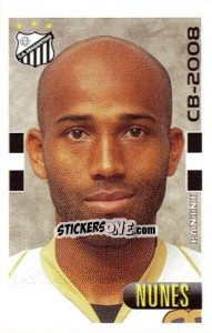 Cromo Nunes - Campeonato Brasileiro 2008 - Panini