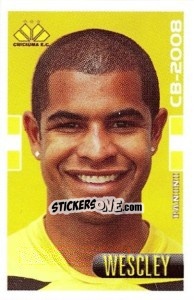 Sticker Wescley - Campeonato Brasileiro 2008 - Panini