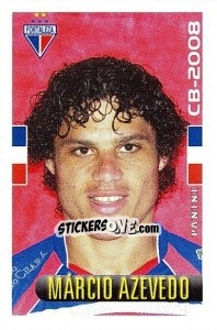Cromo Márcio Azevedo - Campeonato Brasileiro 2008 n. 470 - Panini