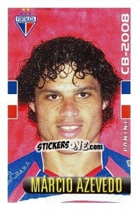 Figurina Márcio Azevedo - Campeonato Brasileiro 2008 - Panini