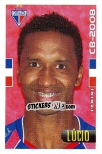 Cromo Lucio - Campeonato Brasileiro 2008 - Panini