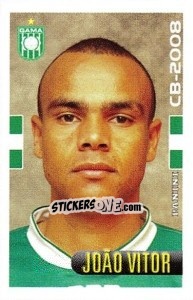 Sticker João Vitor - Campeonato Brasileiro 2008 n. 482 - Panini