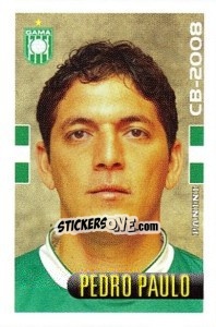 Sticker Pedro Paulo - Campeonato Brasileiro 2008 - Panini