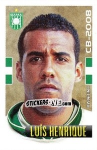 Cromo Luis Henrique - Campeonato Brasileiro 2008 - Panini