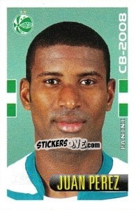 Sticker Juan Pérez - Campeonato Brasileiro 2008 - Panini