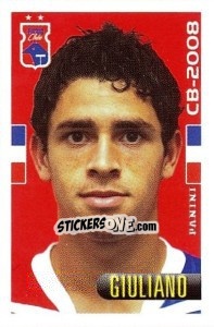 Sticker Giuliano - Campeonato Brasileiro 2008 n. 528 - Panini