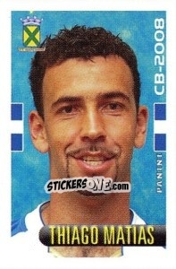 Cromo Thiago Matias - Campeonato Brasileiro 2008 - Panini