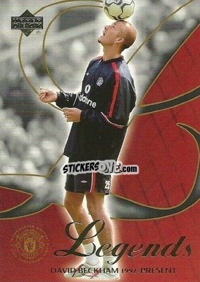 Sticker David Beckham - Manchester United Legends 2002 n. 7 - Upper Deck
