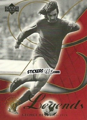 Sticker George Best - Manchester United Legends 2002 n. 18 - Upper Deck