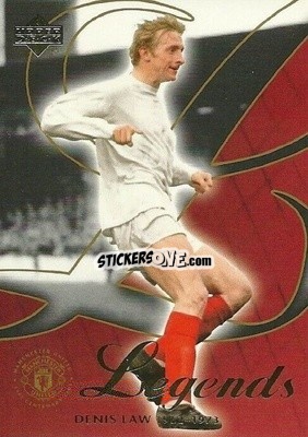 Sticker Denis Law - Manchester United Legends 2002 n. 20 - Upper Deck